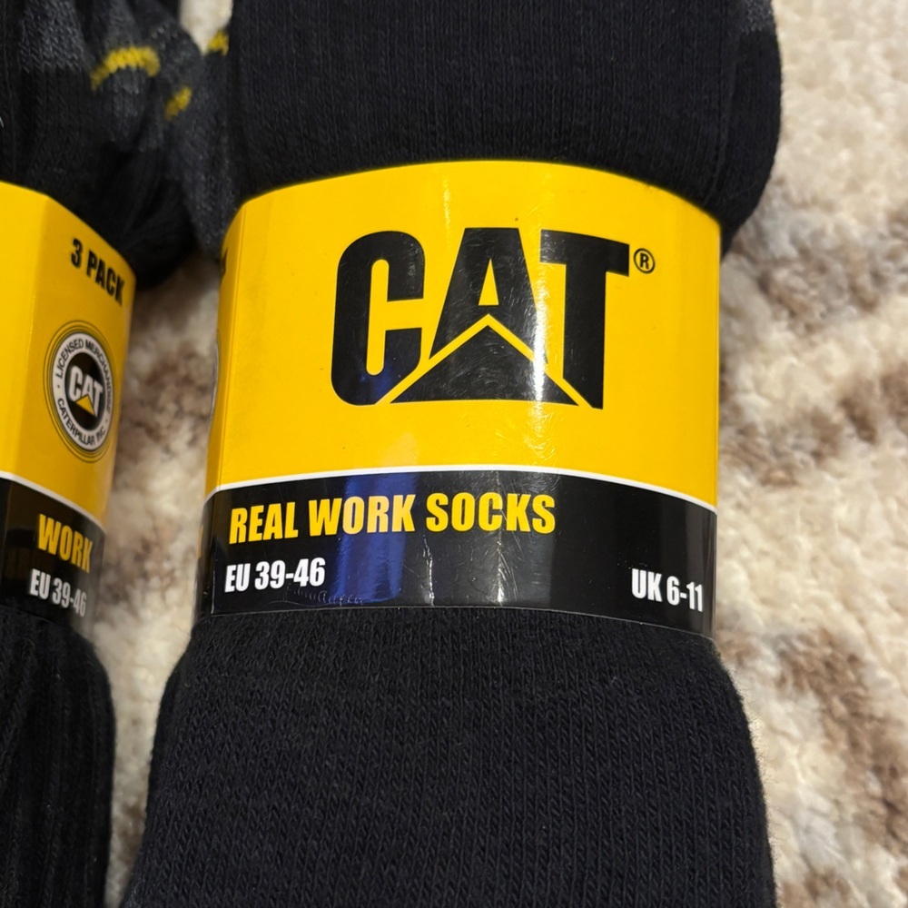 NEW Caterpillar Real Work Socks- Bundle of 3 Packs - Picture 2 of 5